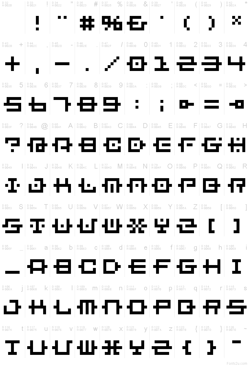 BM chain A6 font | Fonts2u.com