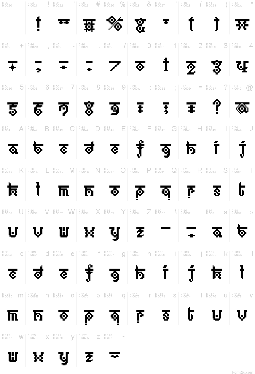 BM ethno A17 font