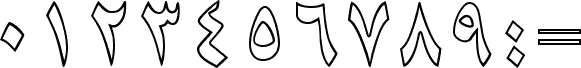 Preview of the B Niki Outline font