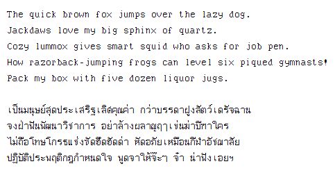 BN CUWord Schriftart