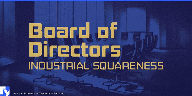 Board of Directors Heavy Italic — Prezentace písma