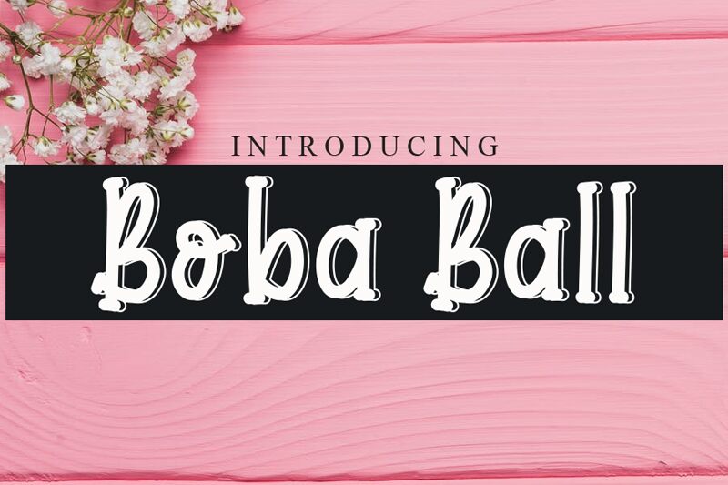 Boba Ball الخط