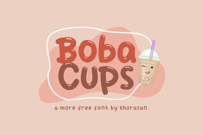 Boba Cups Czcionka