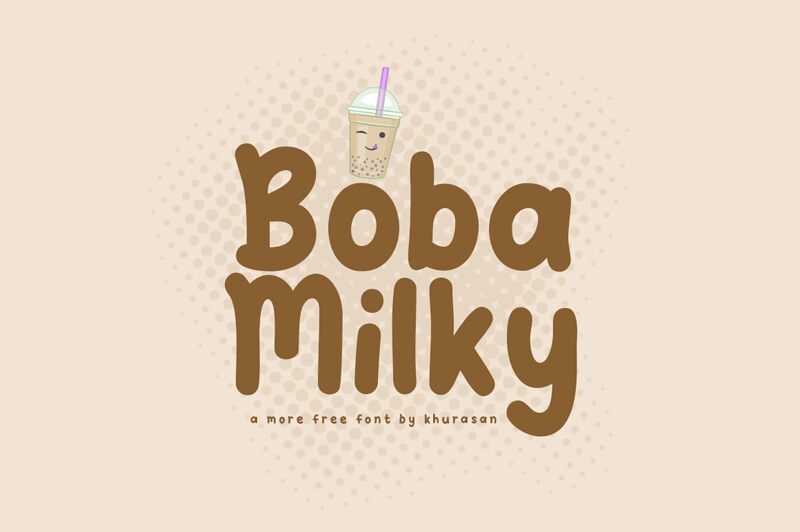 Boba Milky Czcionka
