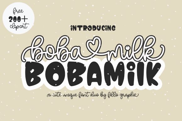 Bobamilk Czcionka