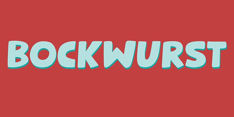 Bockwurst Schriftart