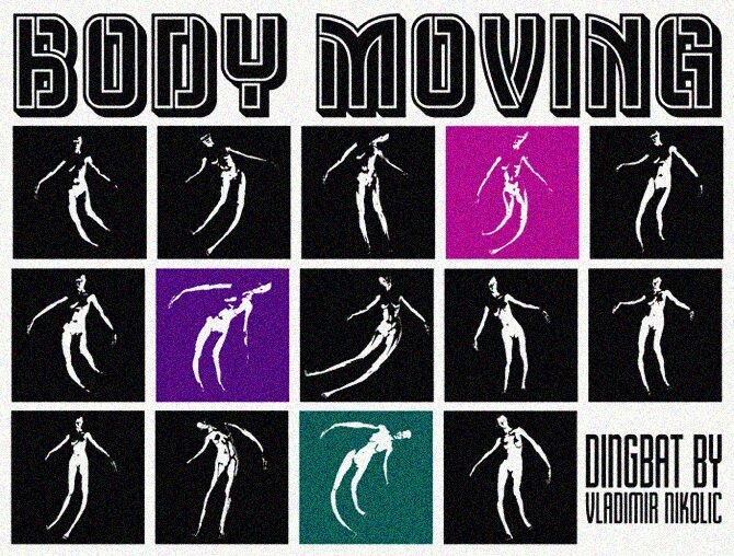 Body Moving Czcionka