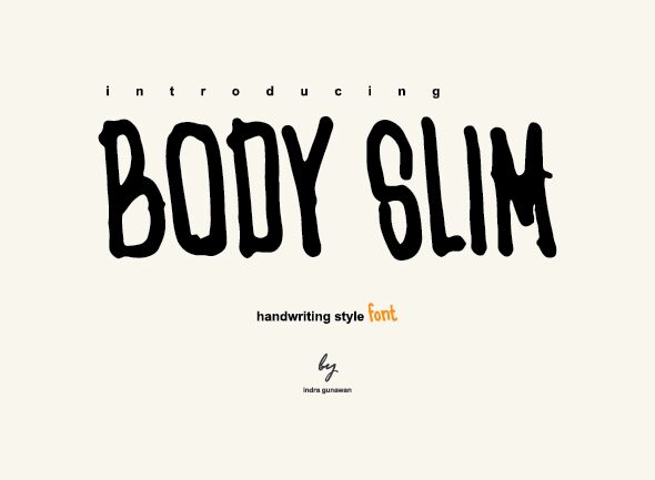 BODY SLIM 字体