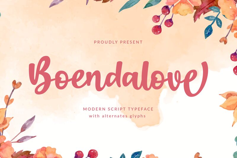 Boendalove Schriftart