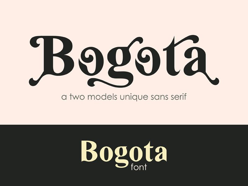 Bogota Schriftart