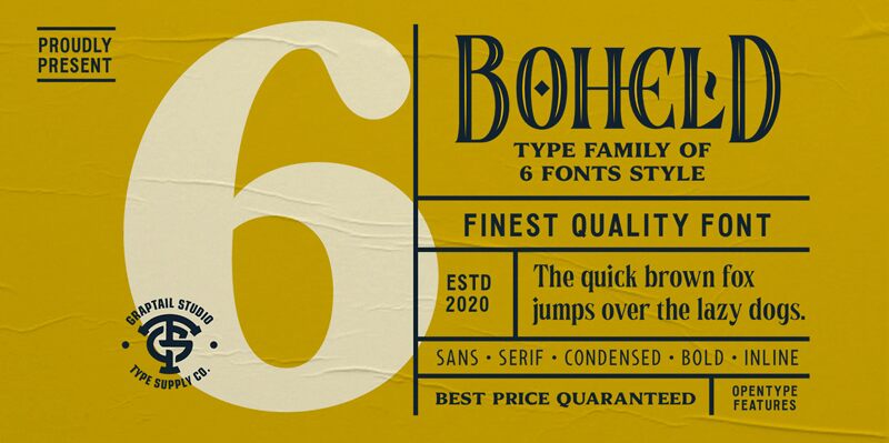 Boheld Czcionka