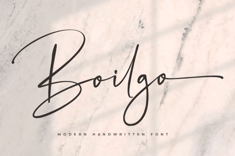 Boilgo Schriftart