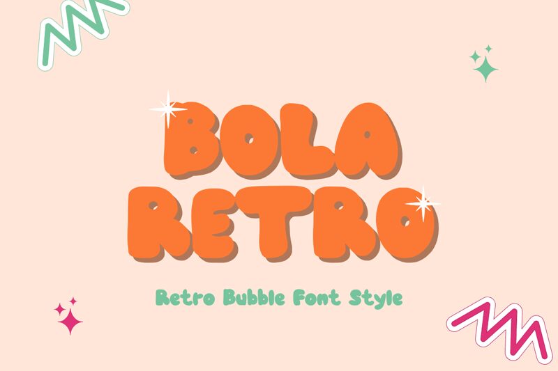 BOLA RETRO Schriftart