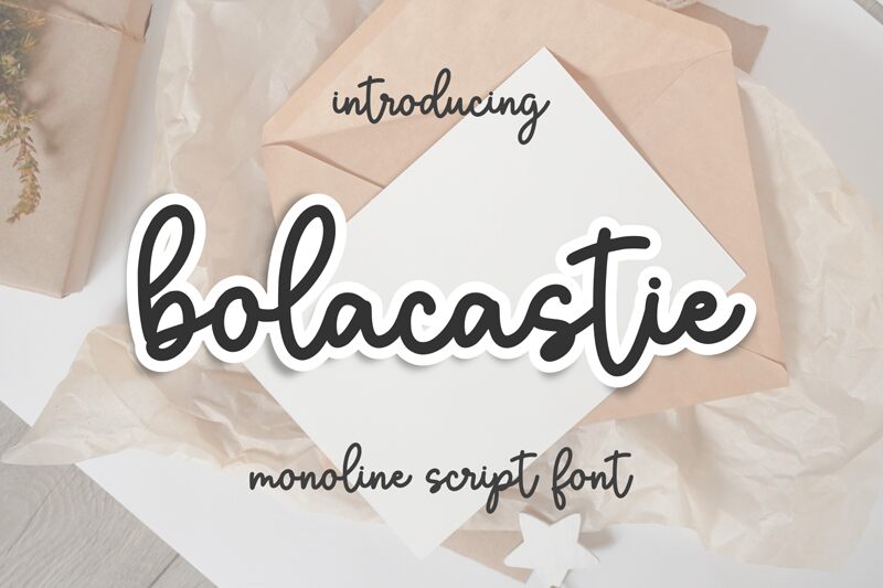 Bolacastie Schriftart