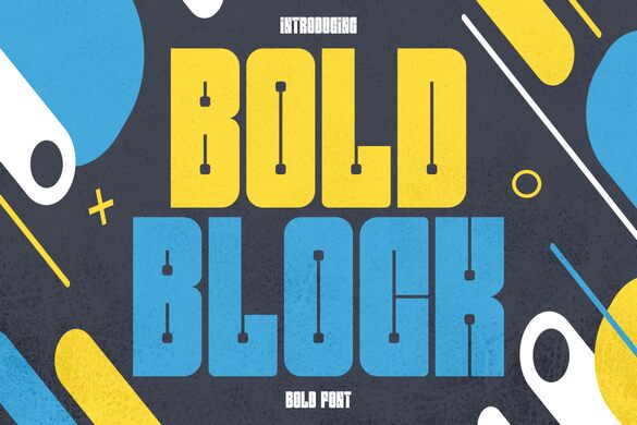 Bold Block Schriftart