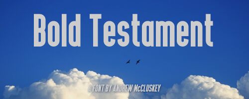 Bold Testament الخط