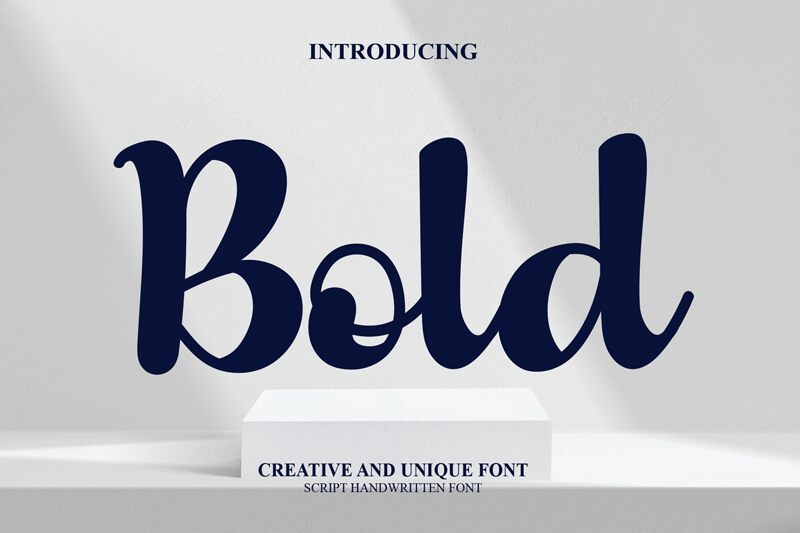 Bold Schriftart