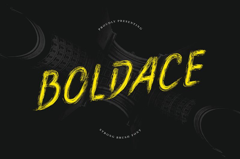 Boldace Brush Schriftart