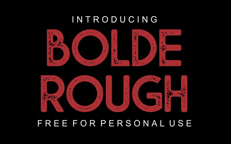 Bolde Rough Czcionka
