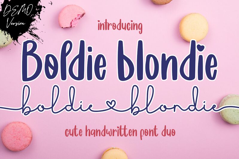 Boldie Love Blondie Schriftart