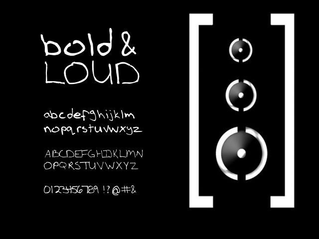 boldLOUD Font