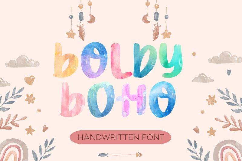 Boldy Boho Schriftart