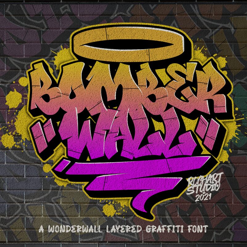 Bomber Wall Regular Fill Demo font