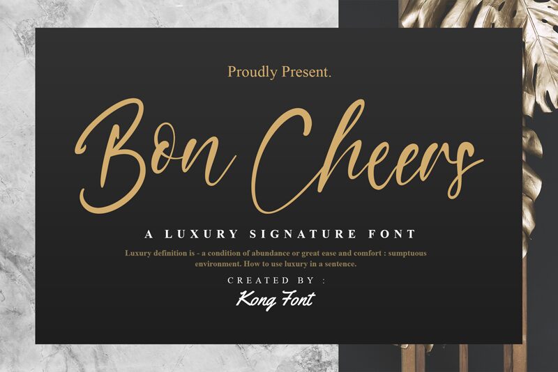 Bon Cheers الخط 