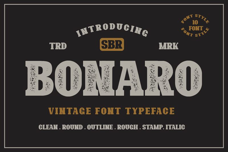 Bonaro Schriftart