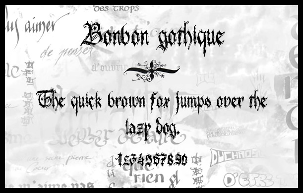 Bonbon Bleu Czcionka