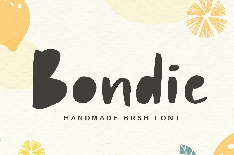 Bondie Czcionka