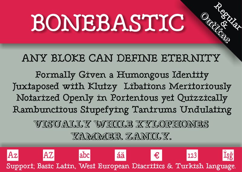 BONEBASTIC Czcionka