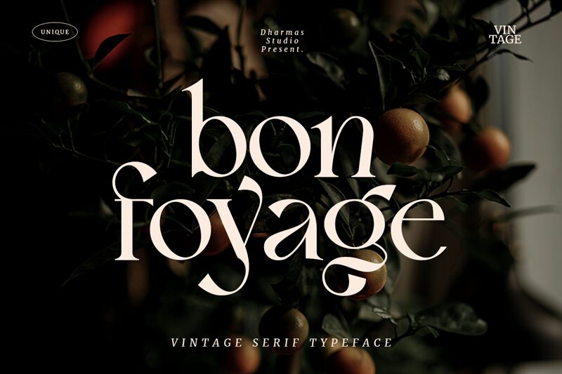 Bon Foyage Schriftart