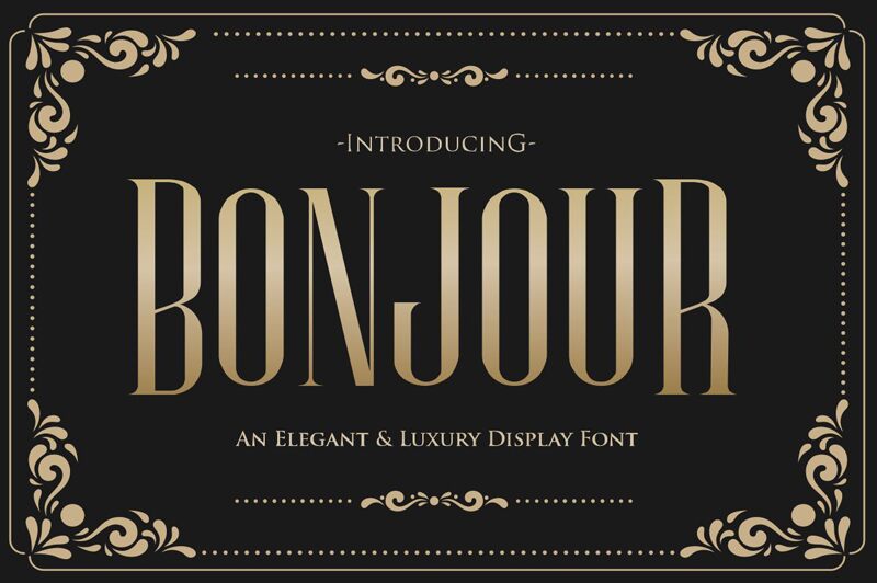 Bonjour Czcionka