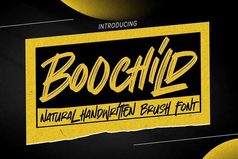 Boochild Schriftart