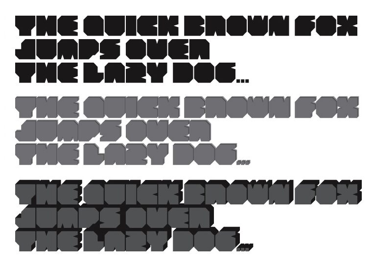 BOODAS.DE | Subtract Druh písma