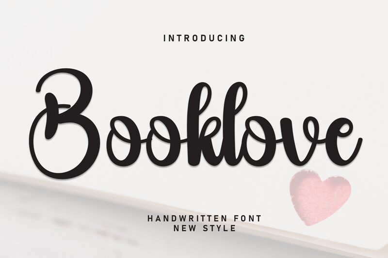 Booklove Schriftart