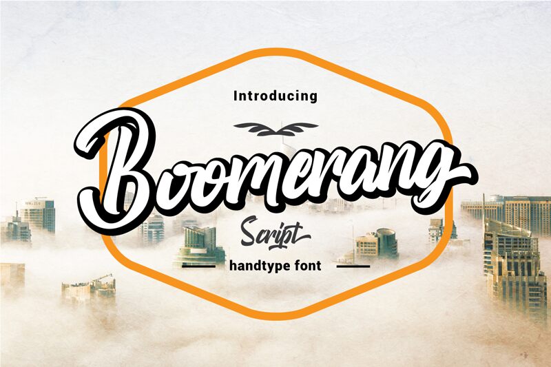 Boomerang Script Carattere