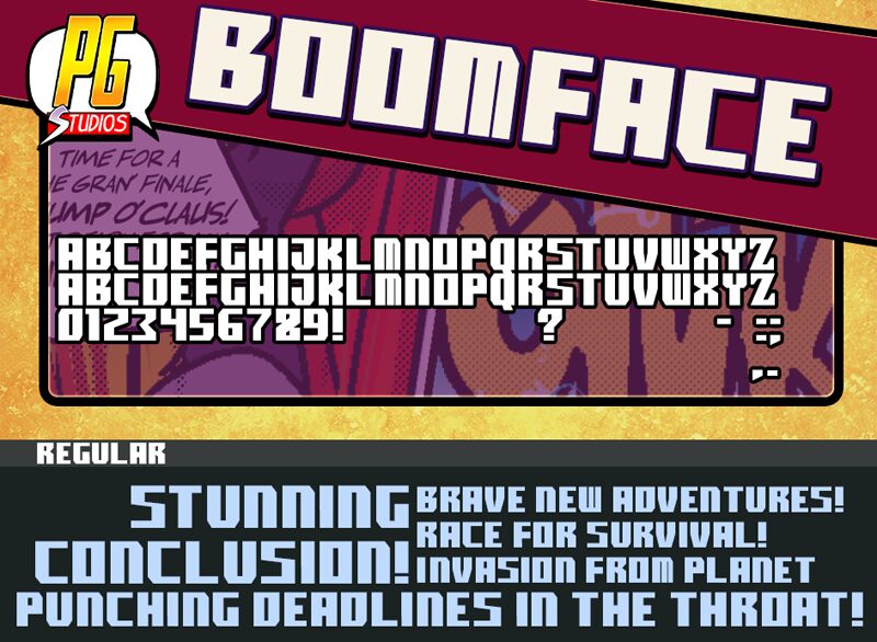 boomface pg Czcionka