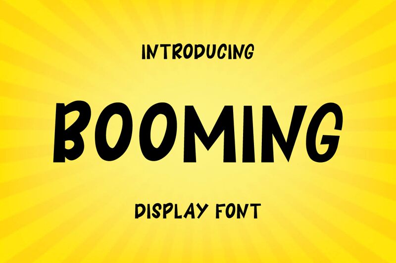 booming-font-fonts2u