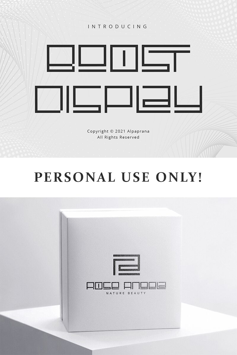 Boost Display Schriftart