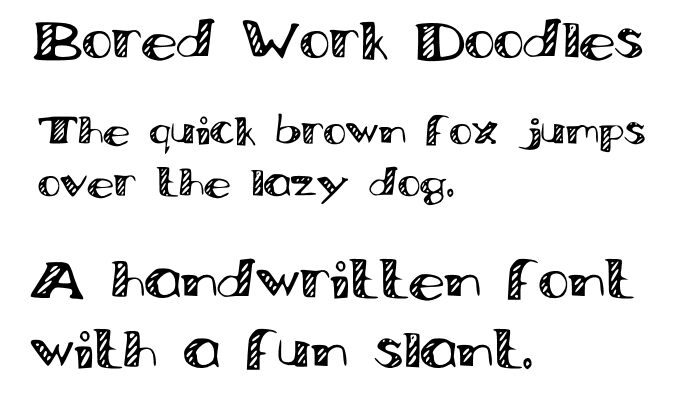 Bored_Work_Doodles Font