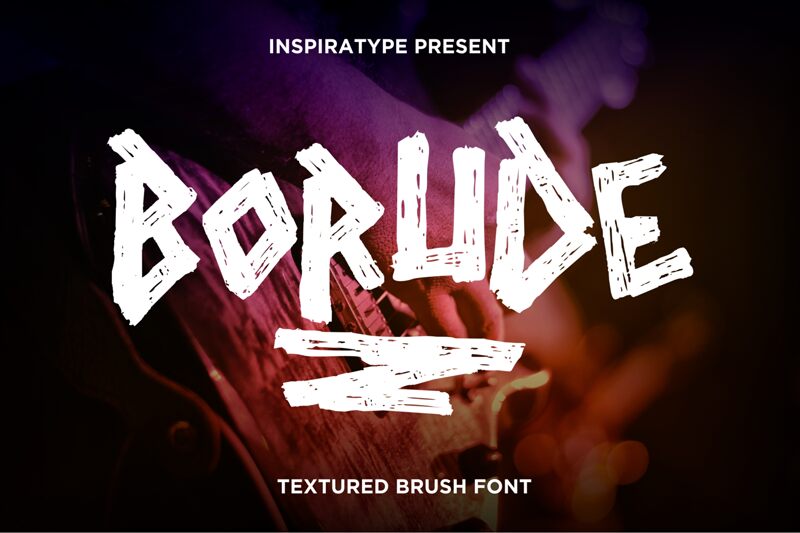 BORUDE Schriftart