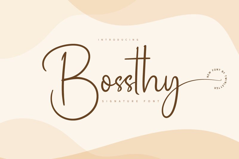 Bossthy 字体