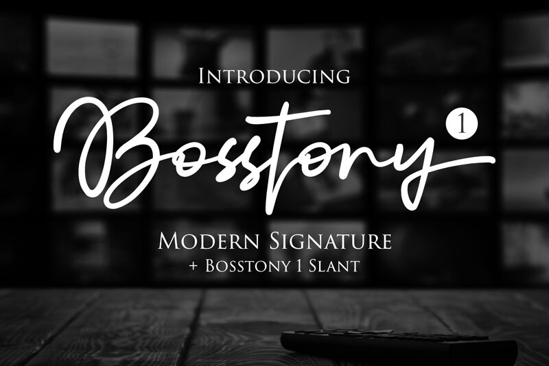 Bosstony Schriftart