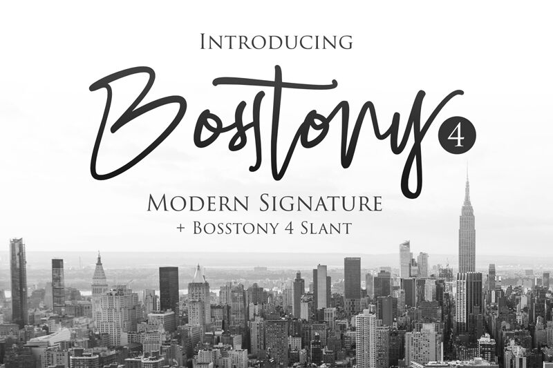 Bosstony Schriftart