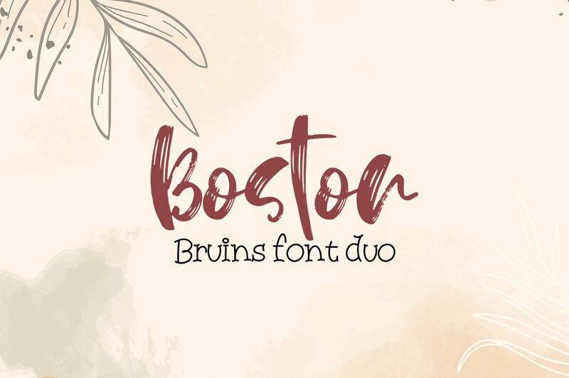 BostonBruins script Schriftart