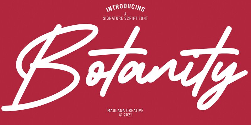 Botanity Druh písma