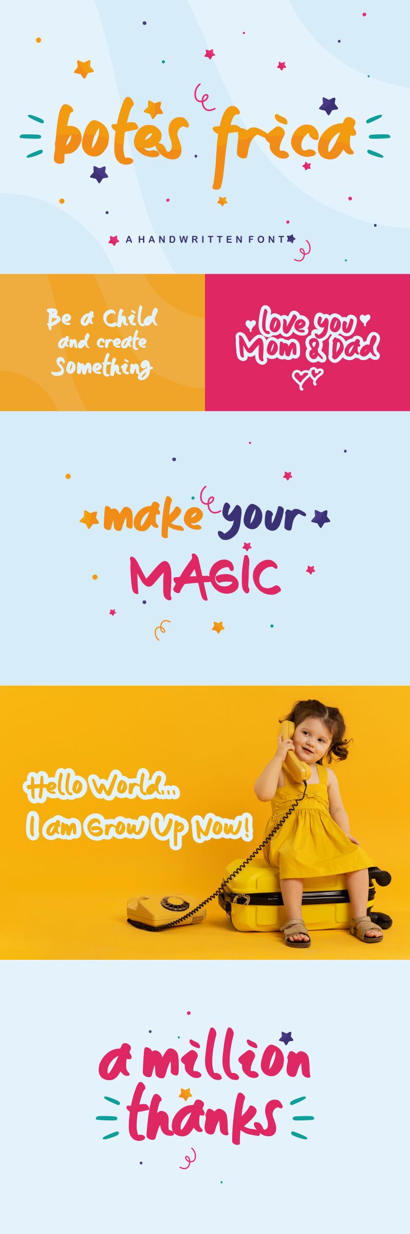 botes frica Schriftart