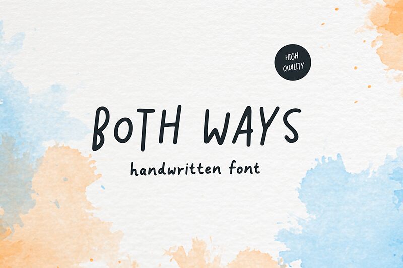 Both Ways Schriftart